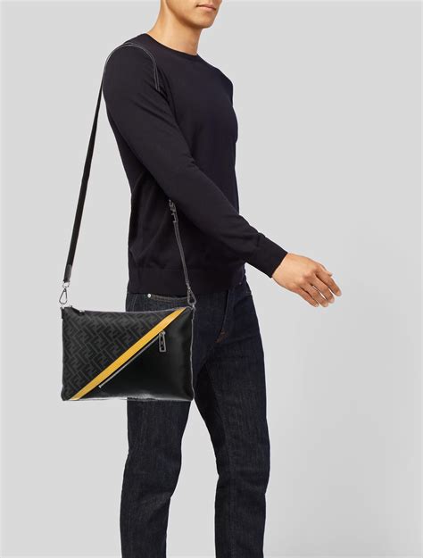 fendi diagonal messenger bag|genuine fendi messenger bags.